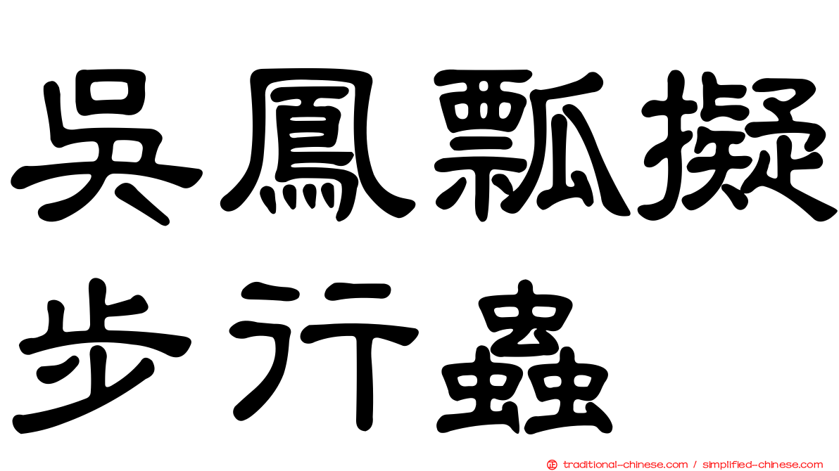 吳鳳瓢擬步行蟲