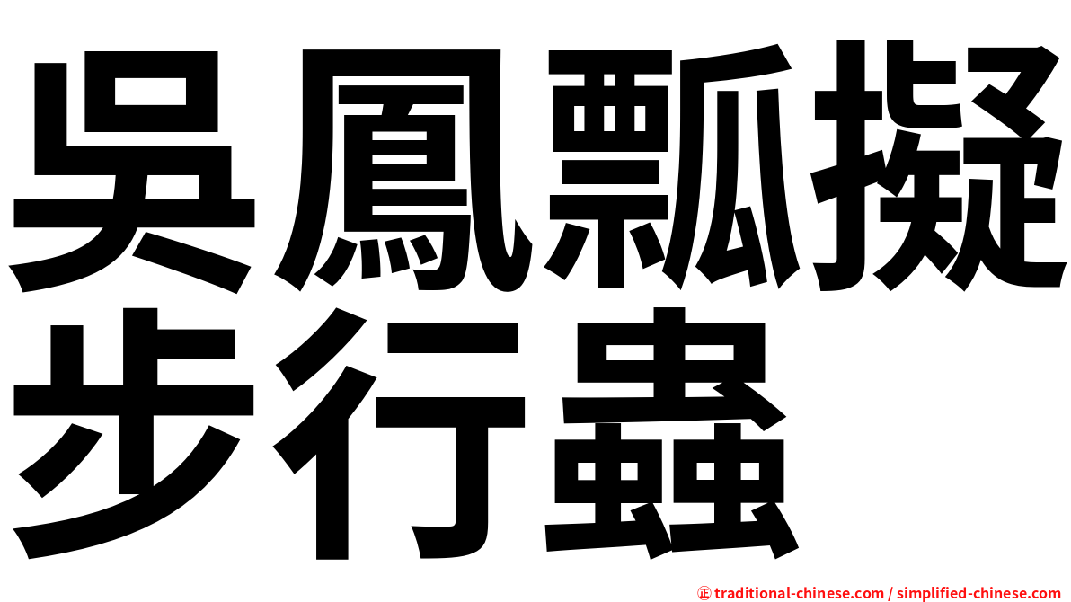 吳鳳瓢擬步行蟲