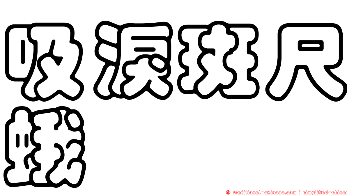 吸淚斑尺蛾