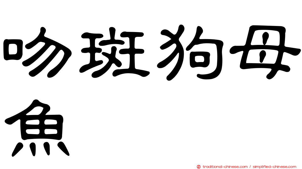 吻斑狗母魚