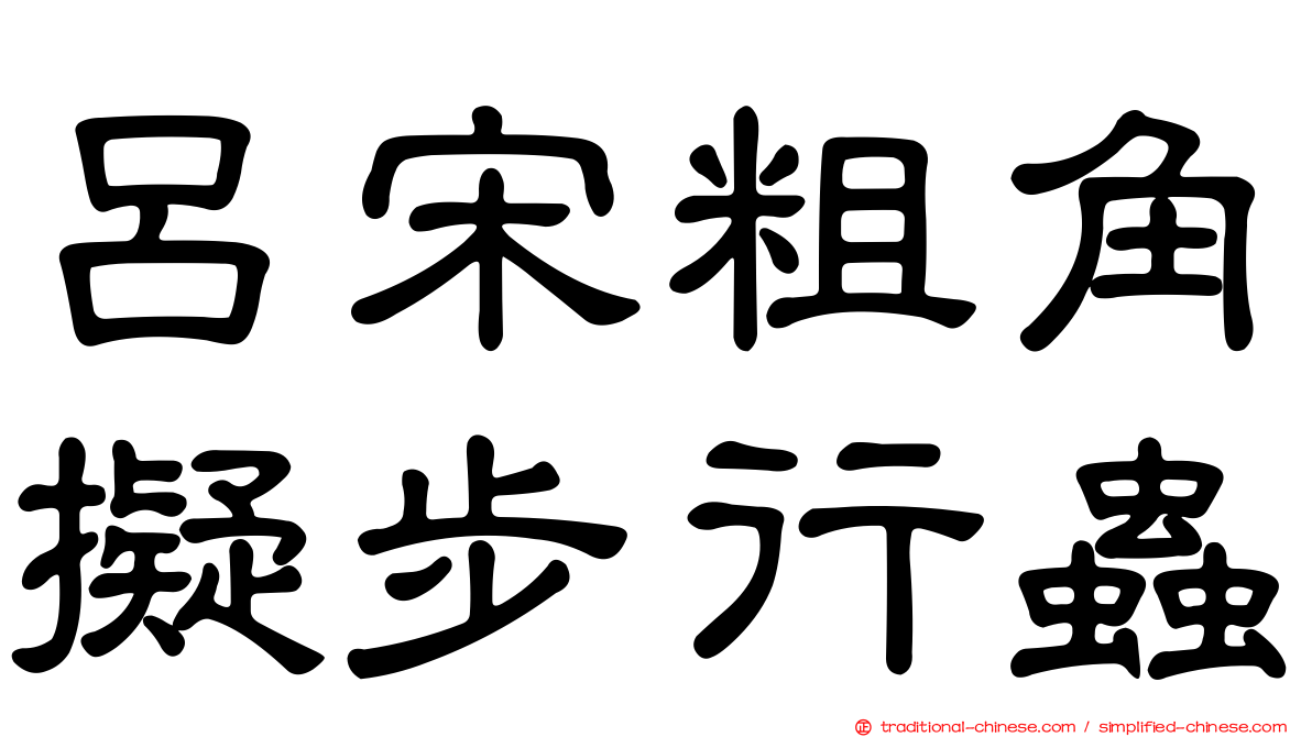 呂宋粗角擬步行蟲