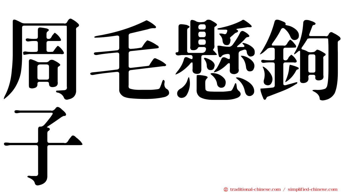 周毛懸鉤子