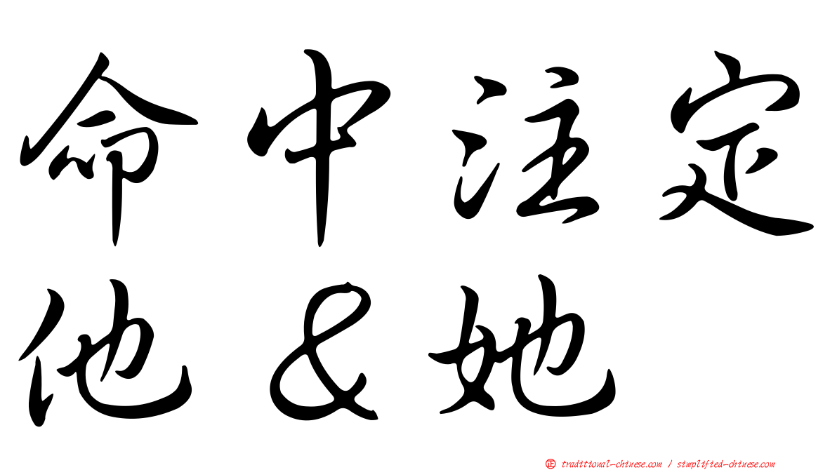 命中注定他＆她