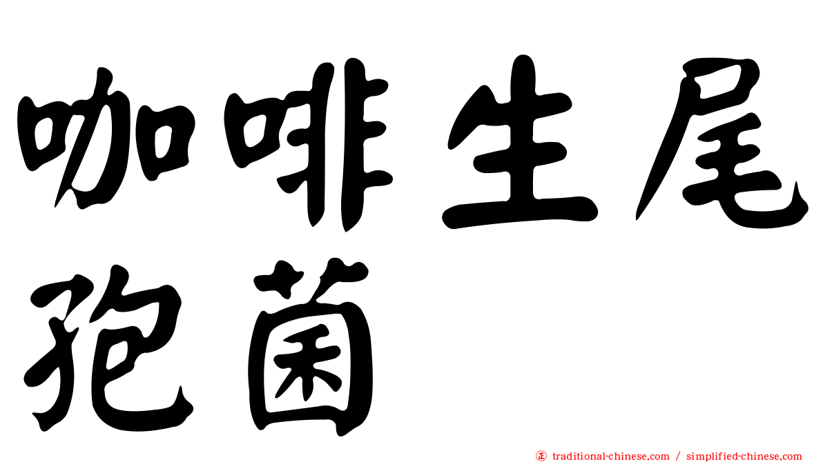 咖啡生尾孢菌