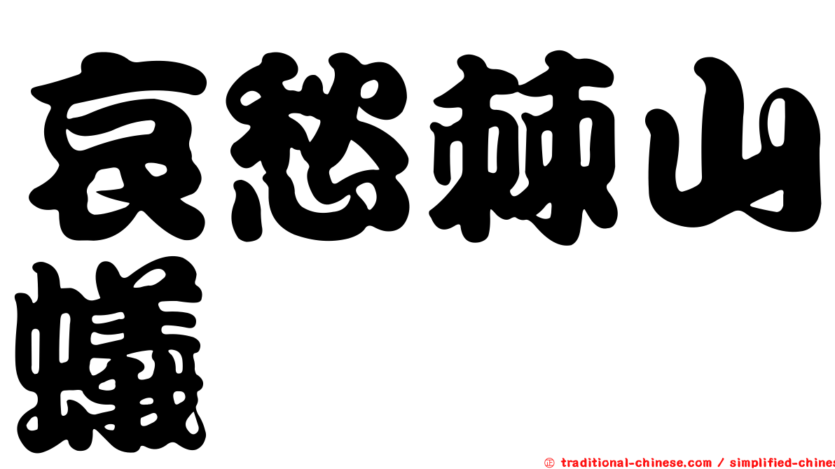 哀愁棘山蟻