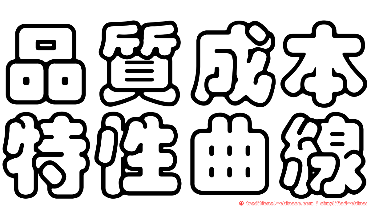 品質成本特性曲線