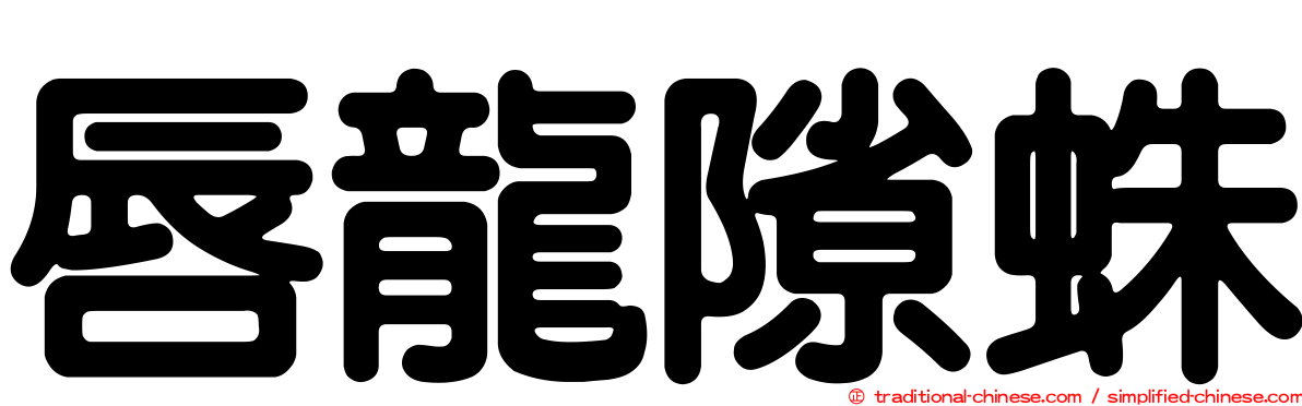 唇龍隙蛛