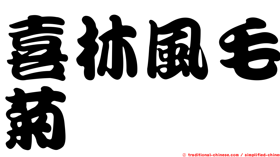 喜林風毛菊