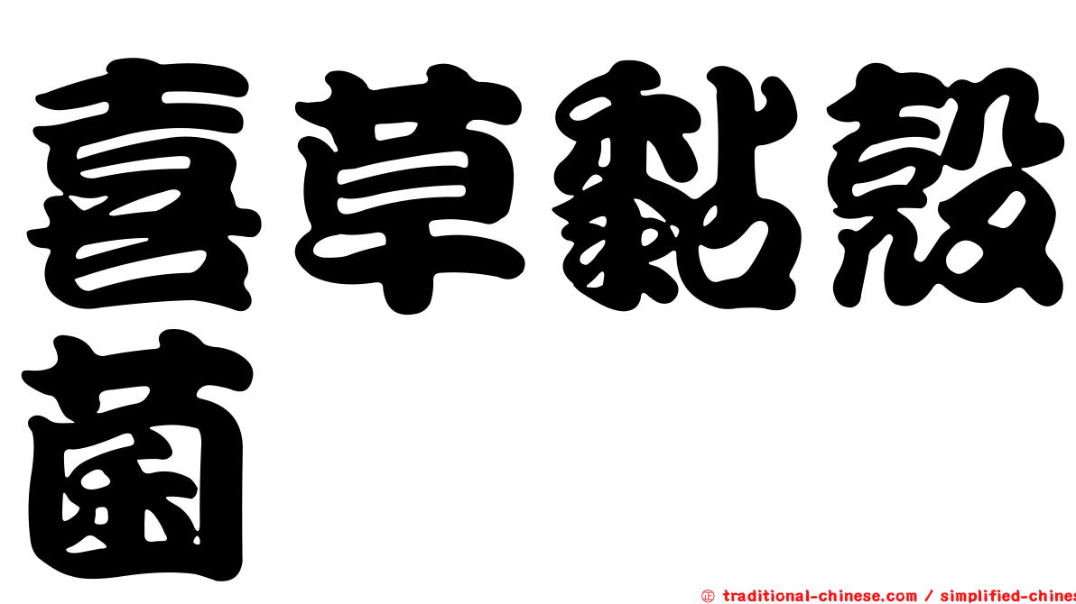 喜草黏殼菌