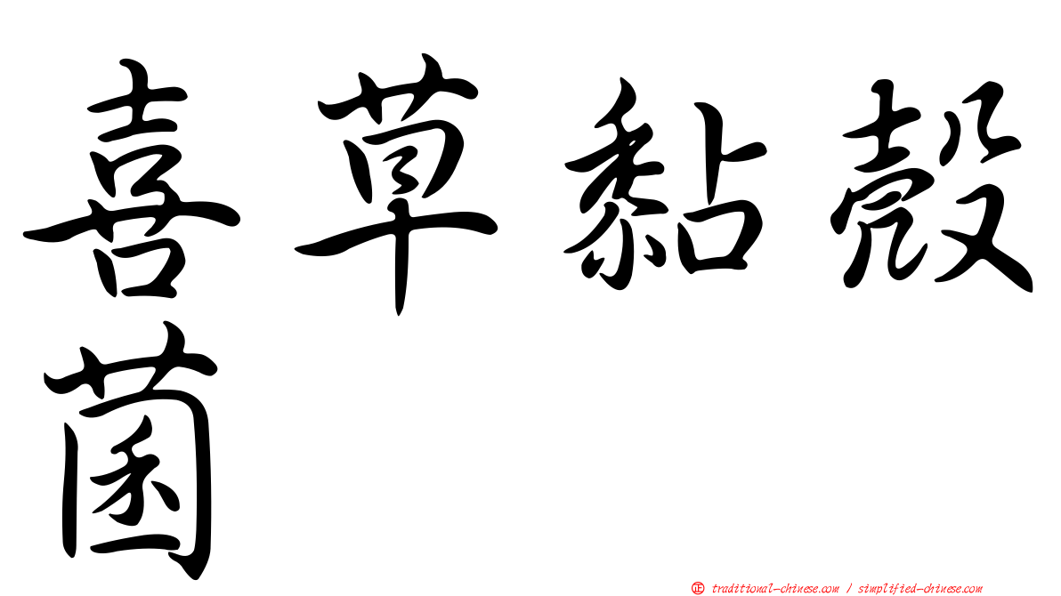 喜草黏殼菌