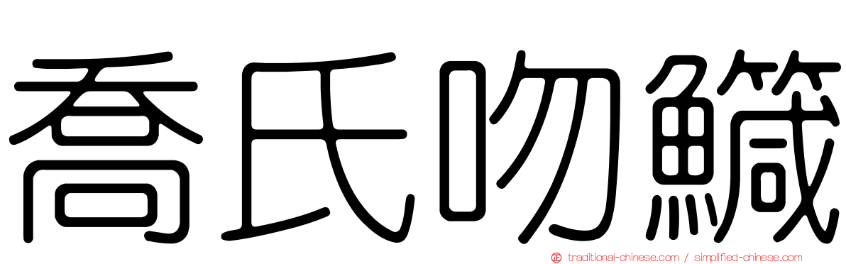 喬氏吻鱵