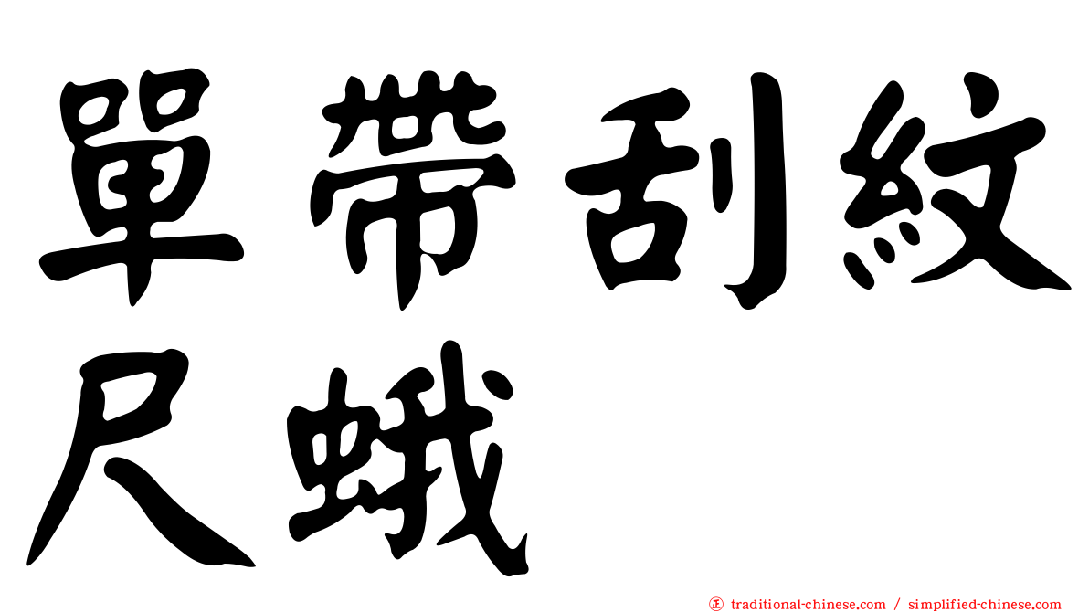 單帶刮紋尺蛾