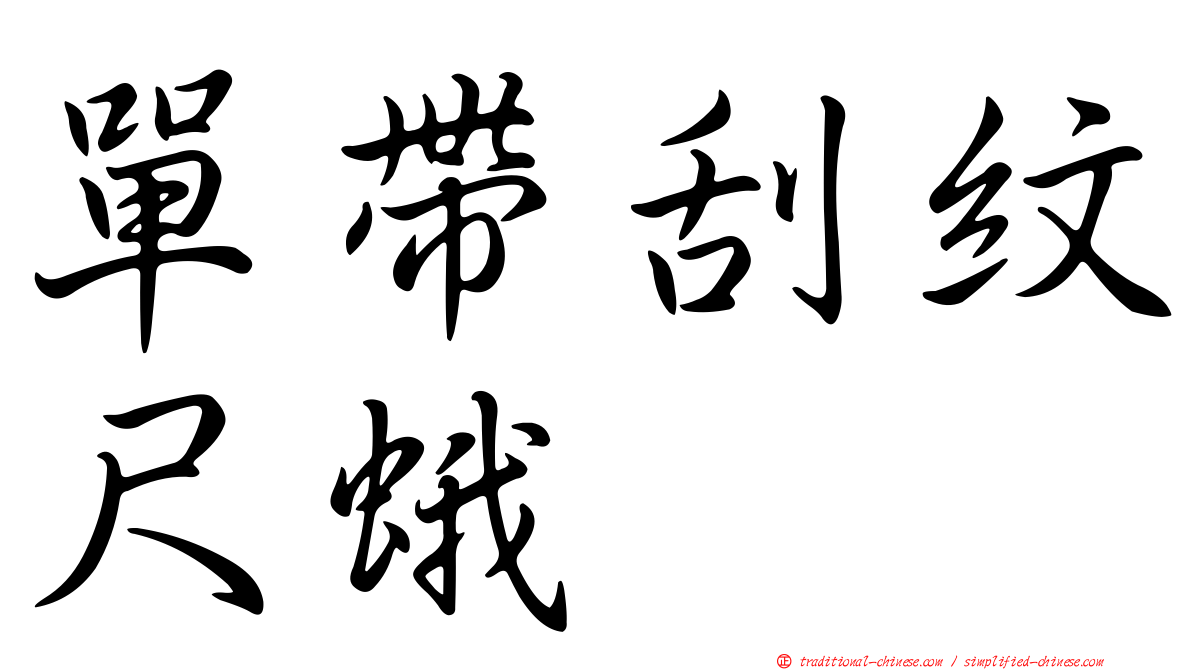 單帶刮紋尺蛾