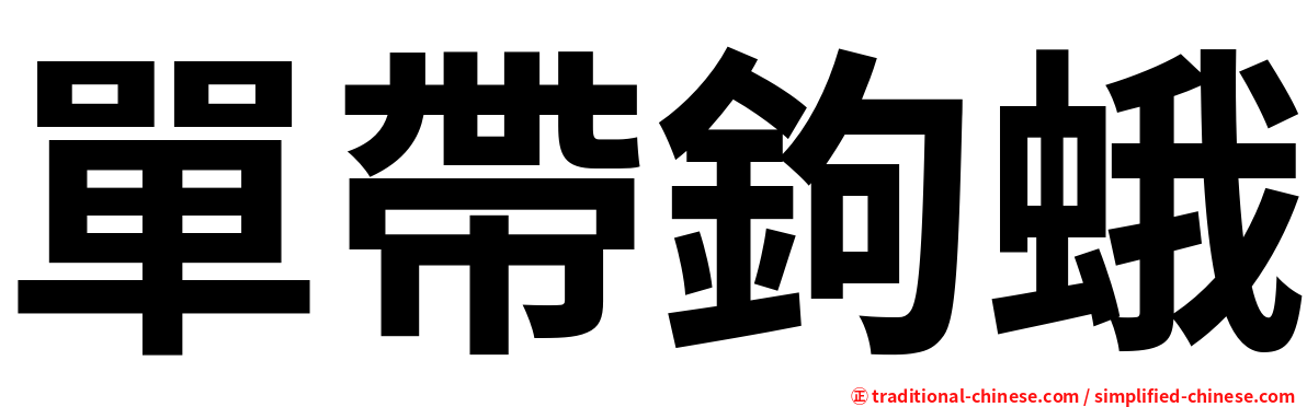 單帶鉤蛾