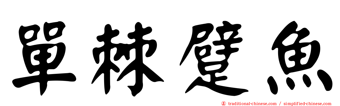 單棘躄魚