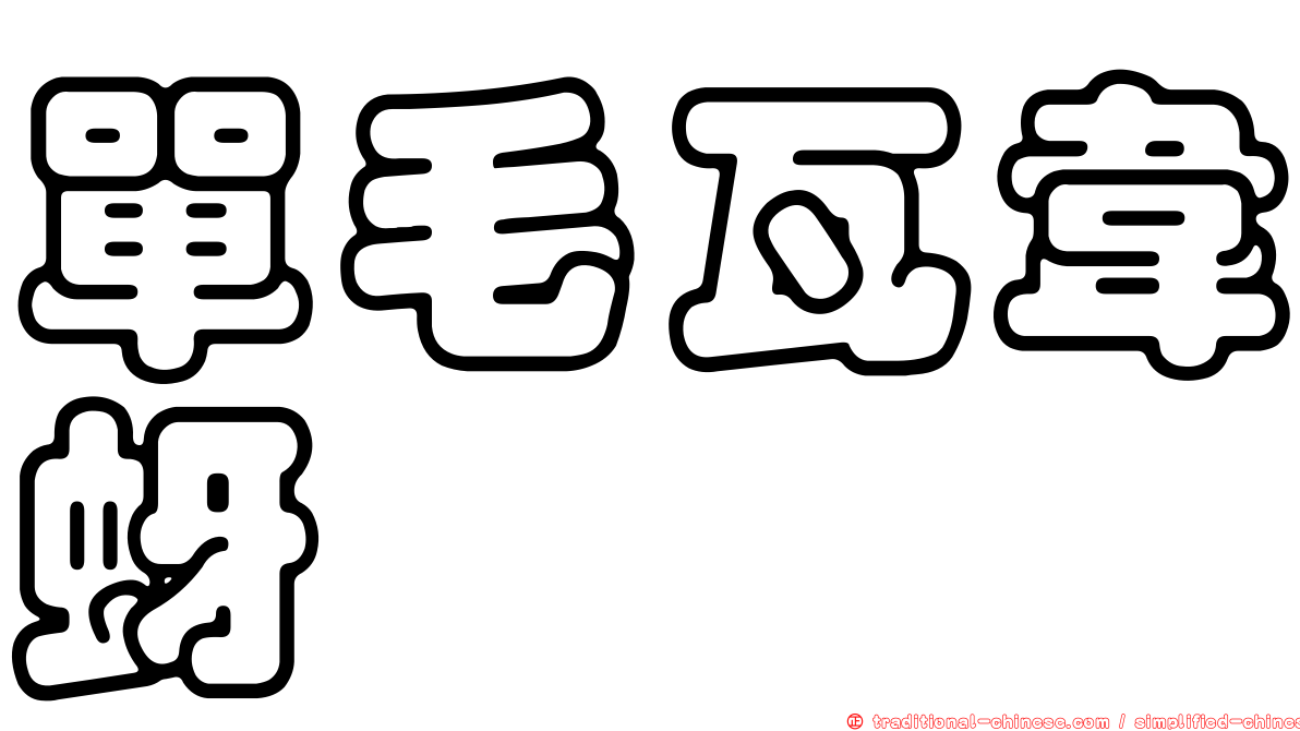 單毛瓦韋蚜