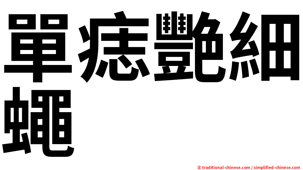 單痣艷細蠅