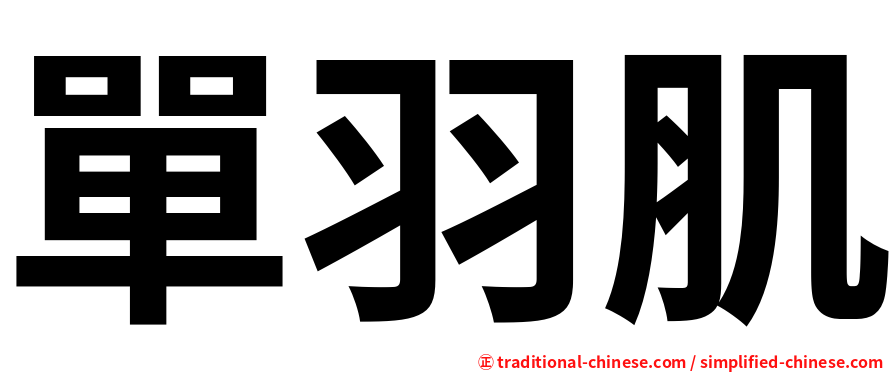 單羽肌