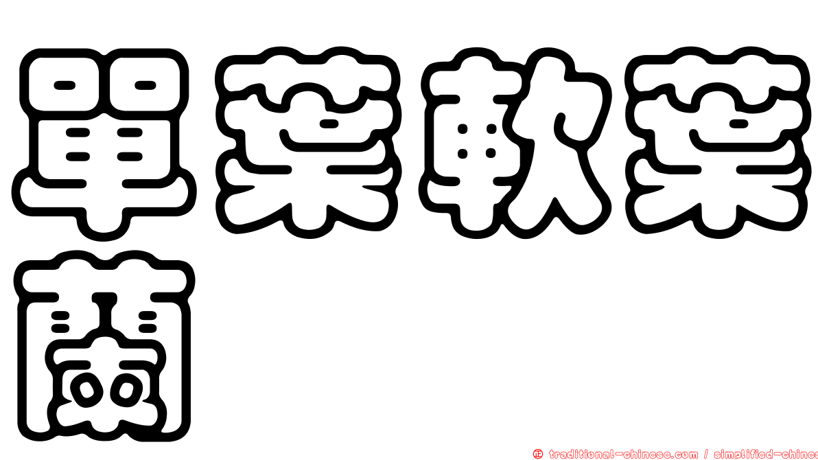 單葉軟葉蘭