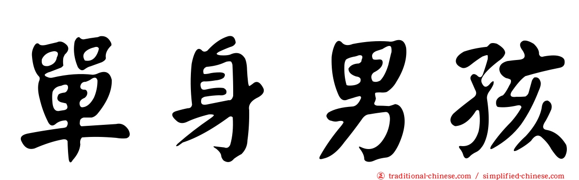 單身男孩