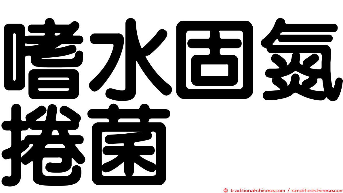 嗜水固氮捲菌