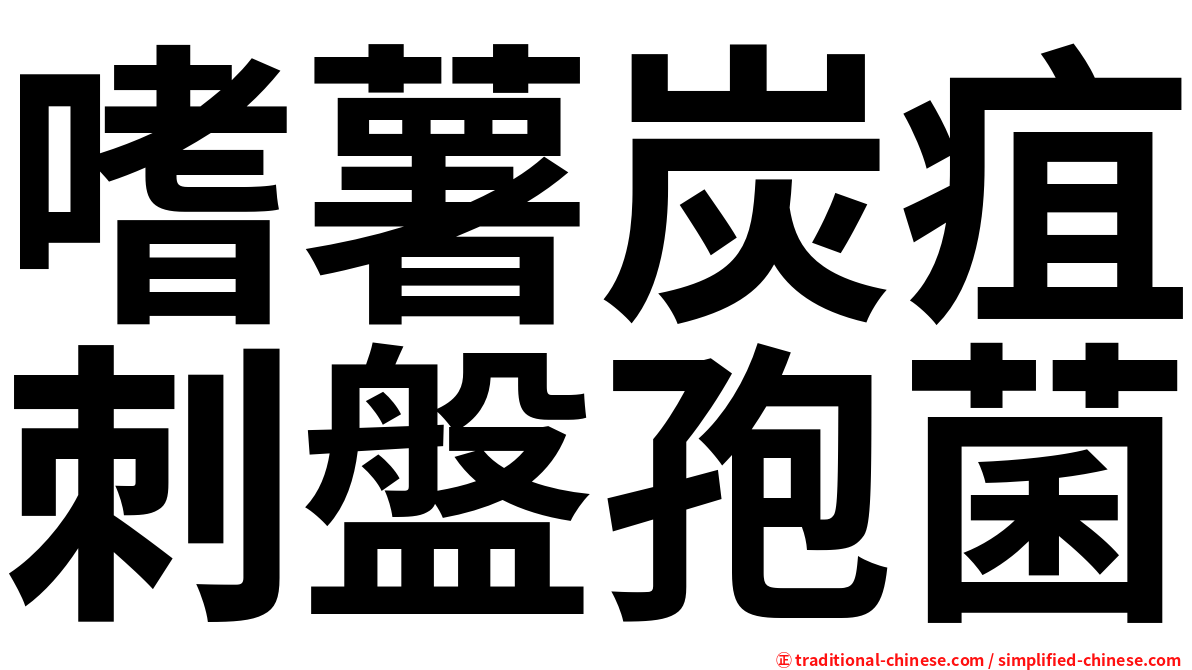 嗜薯炭疽刺盤孢菌
