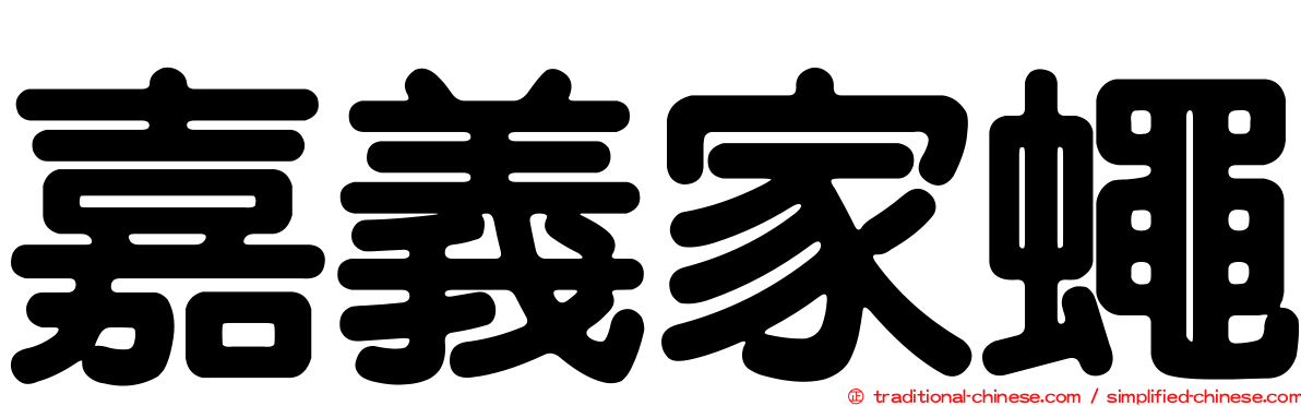 嘉義家蠅