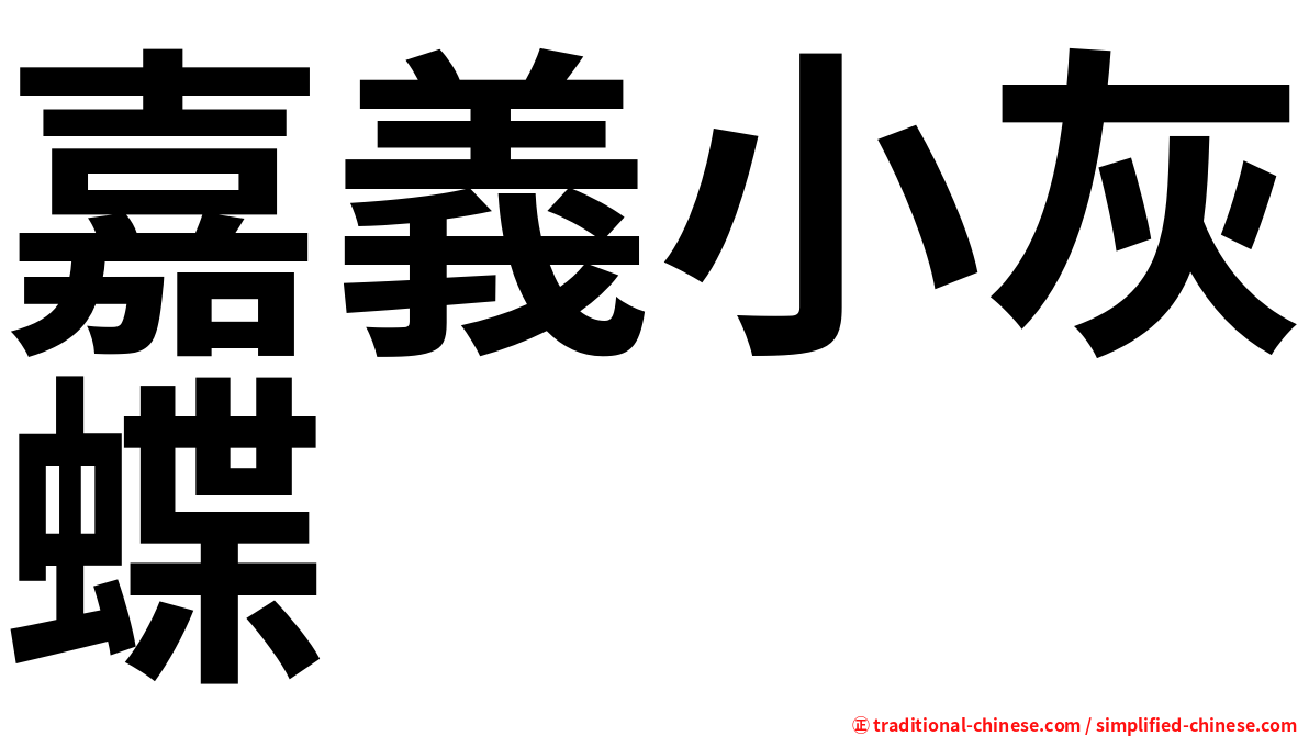 嘉義小灰蝶