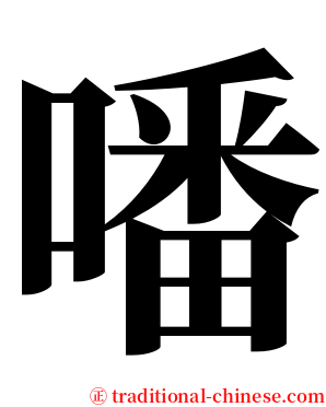 噃 serif font