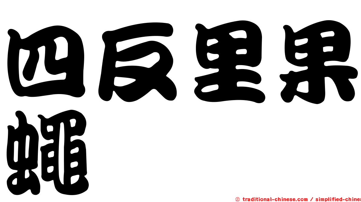 四反里果蠅