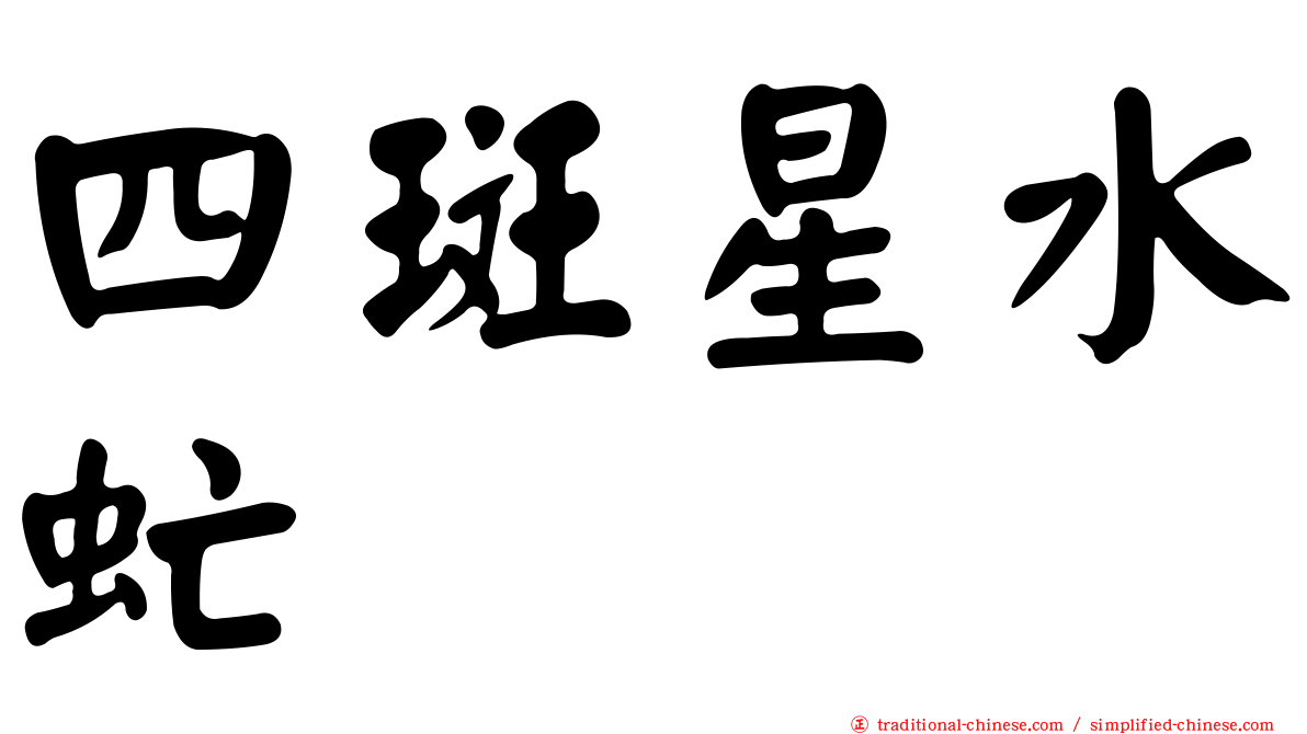 四斑星水虻