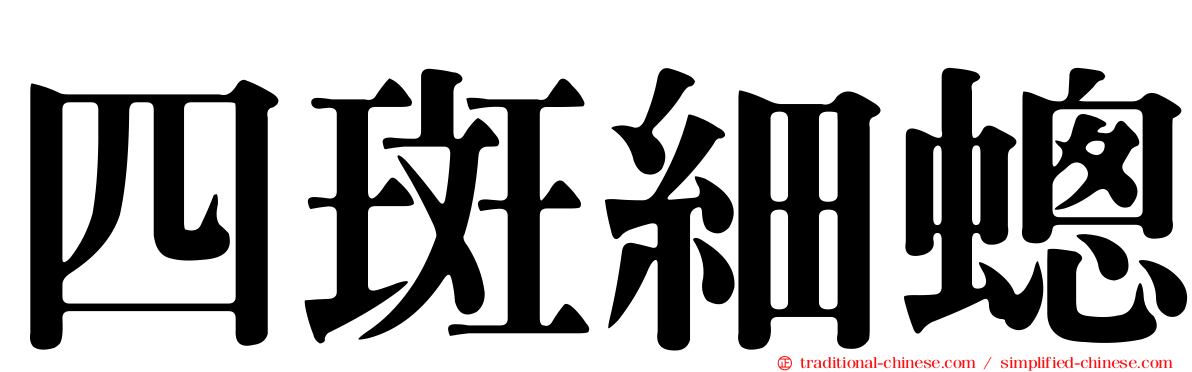 四斑細蟌