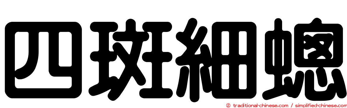 四斑細蟌