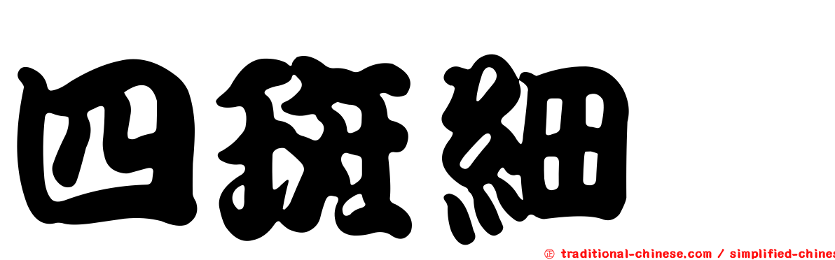 四斑細蟌