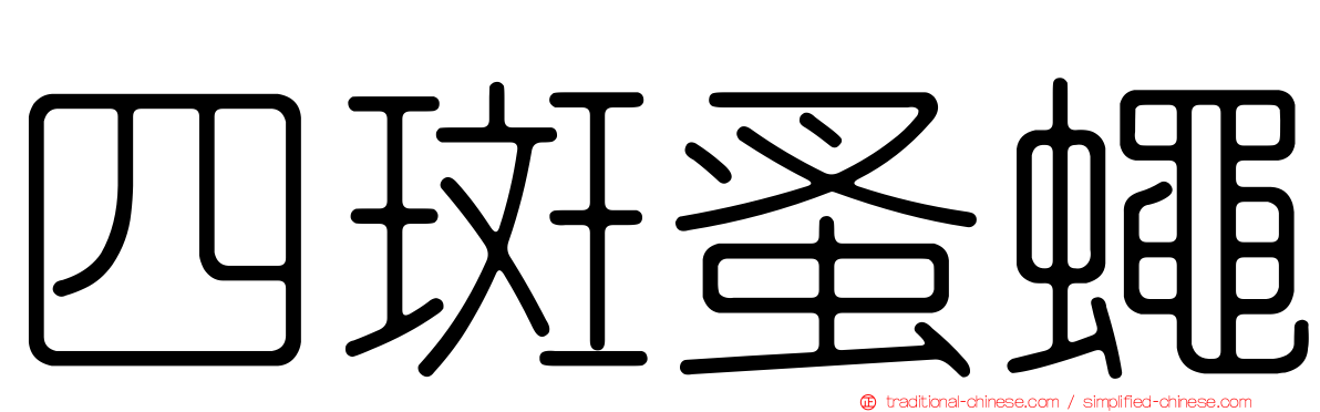 四斑蚤蠅