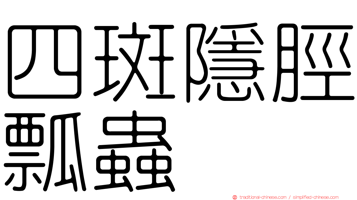 四斑隱脛瓢蟲