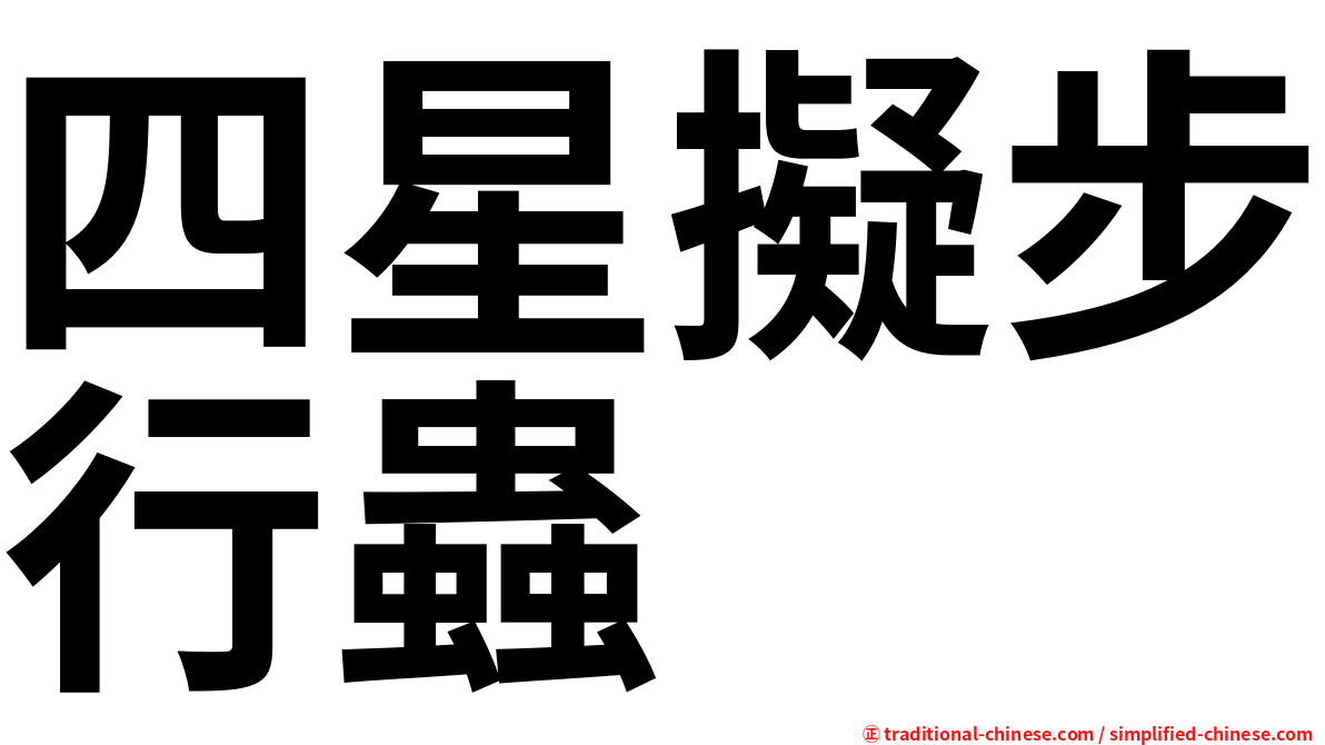 四星擬步行蟲