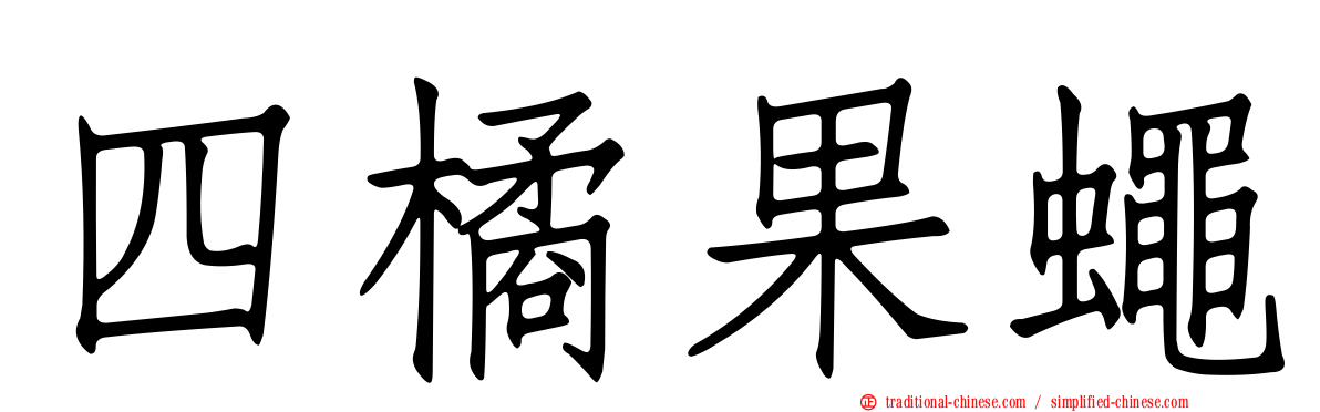 四橘果蠅