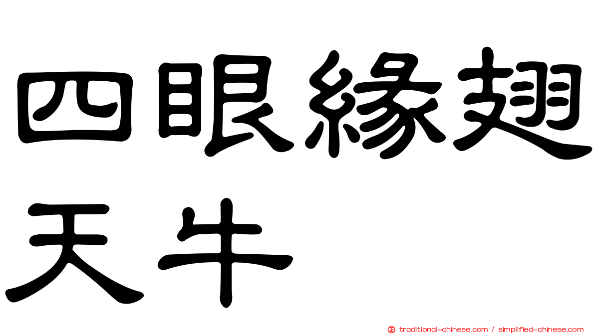 四眼緣翅天牛