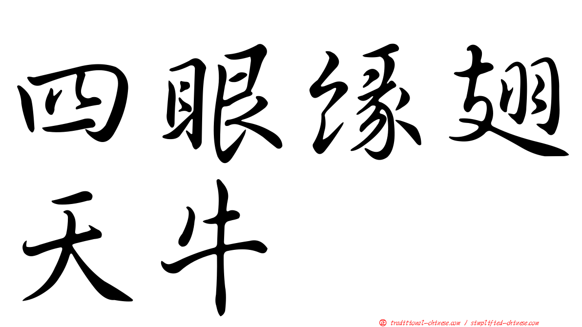 四眼緣翅天牛