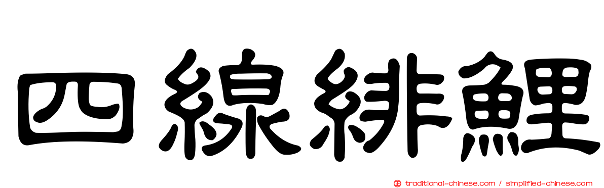 四線緋鯉
