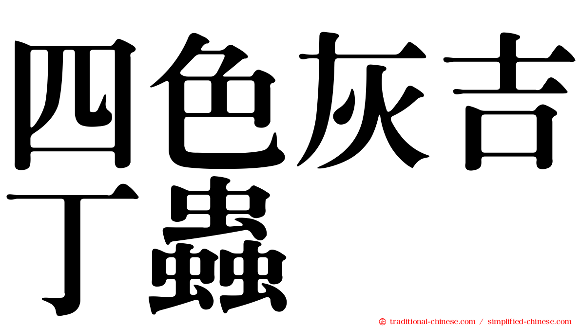 四色灰吉丁蟲