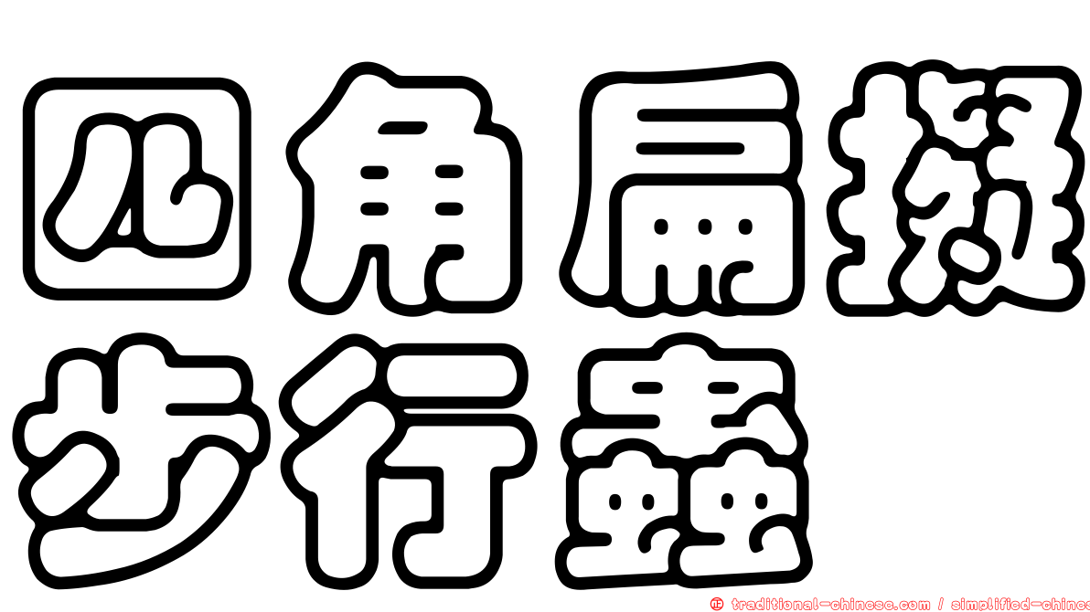 四角扁擬步行蟲