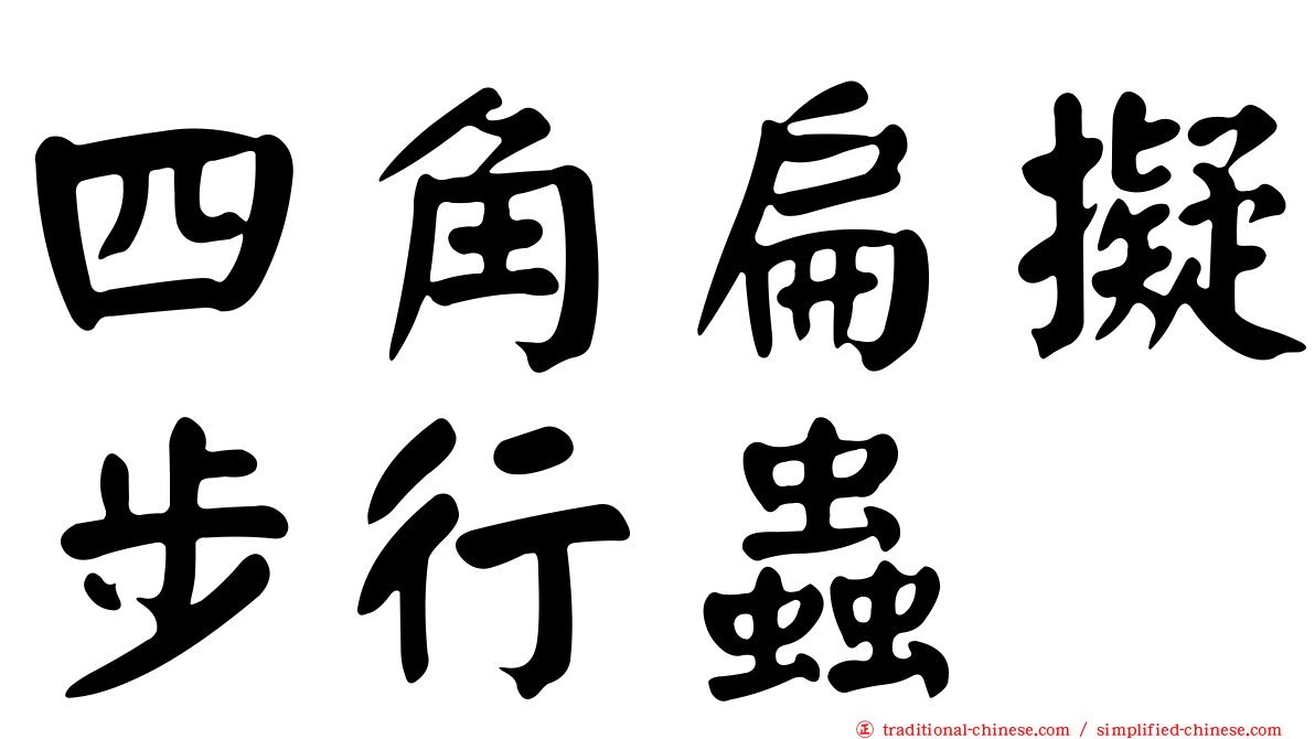 四角扁擬步行蟲