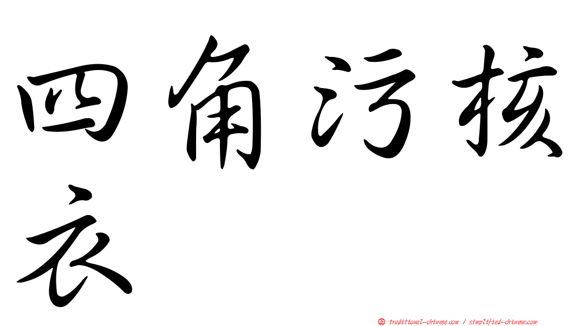 四角污核衣