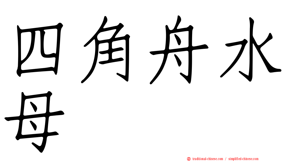 四角舟水母