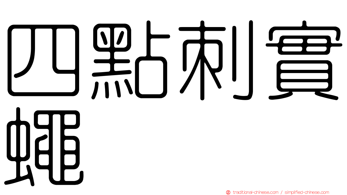 四點刺實蠅