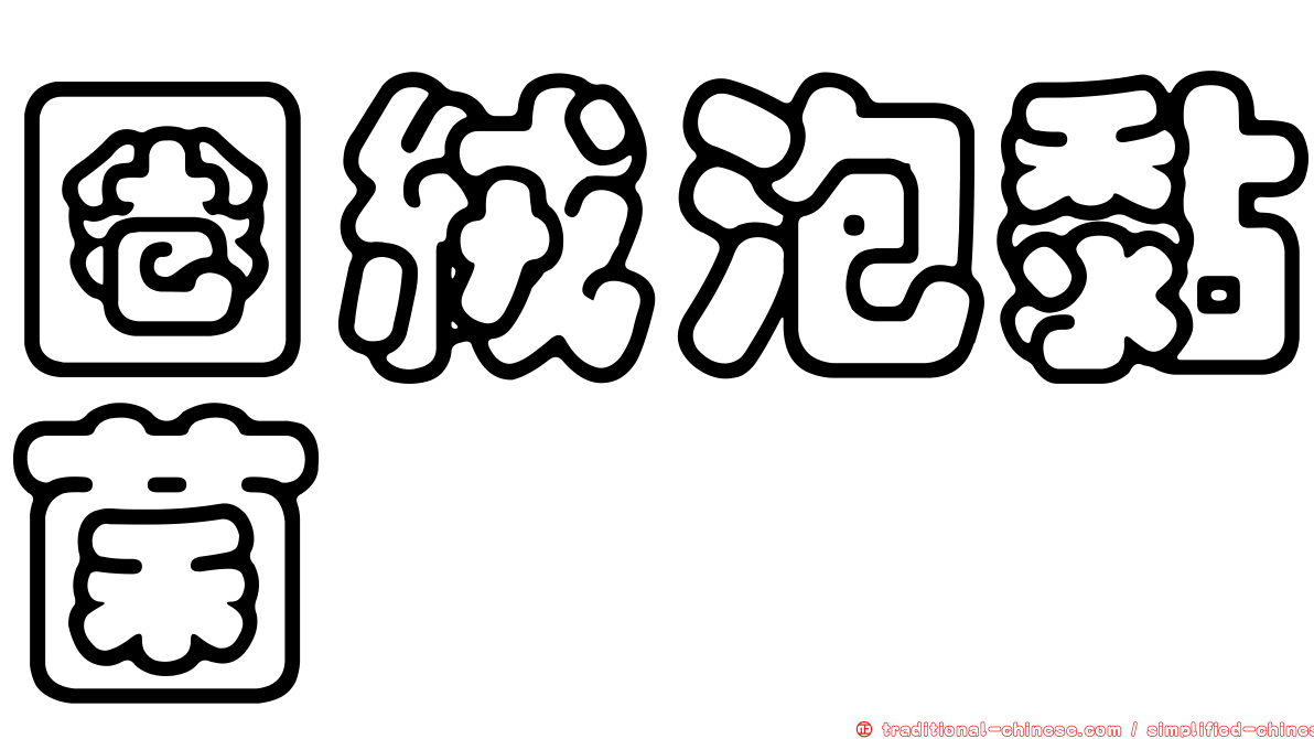 圈絨泡黏菌