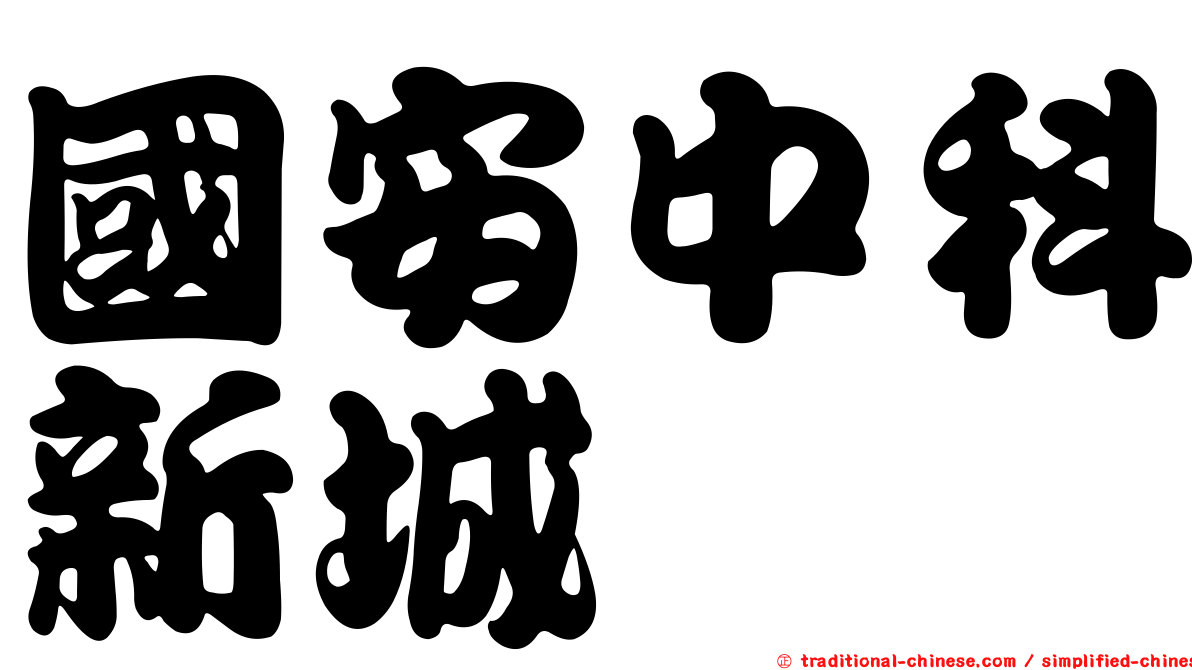 國安中科新城