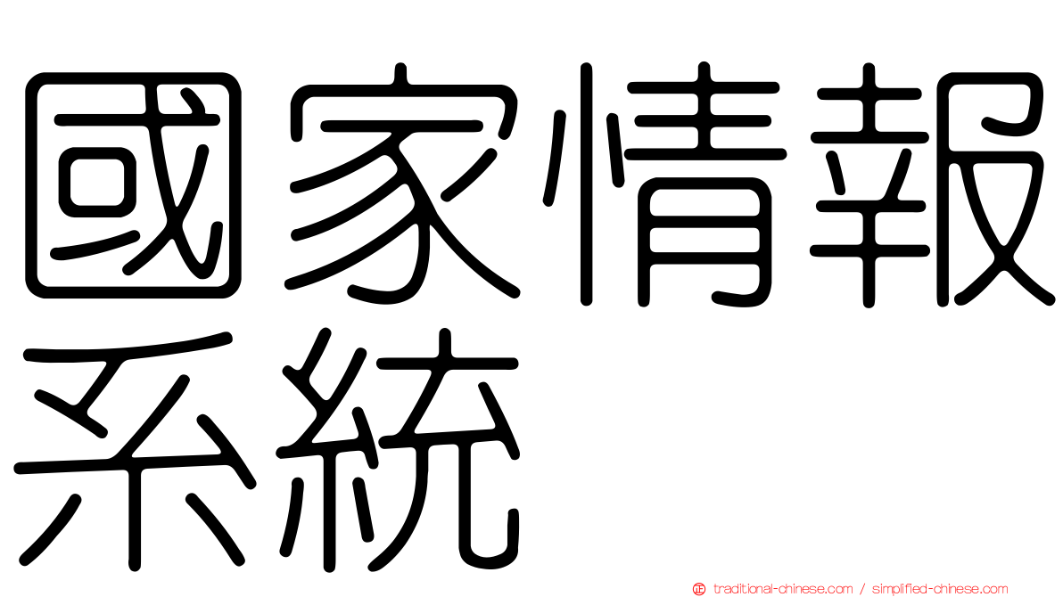 國家情報系統